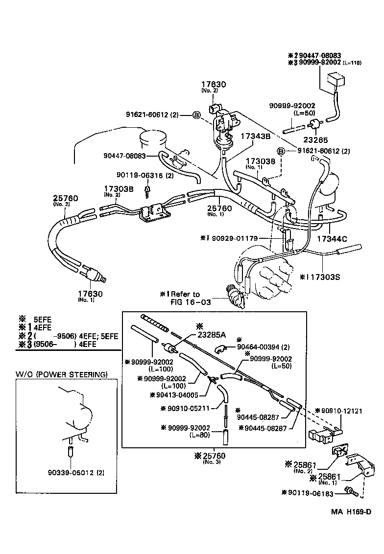 17345-16030 HOSE, AIR, NO.5 product image