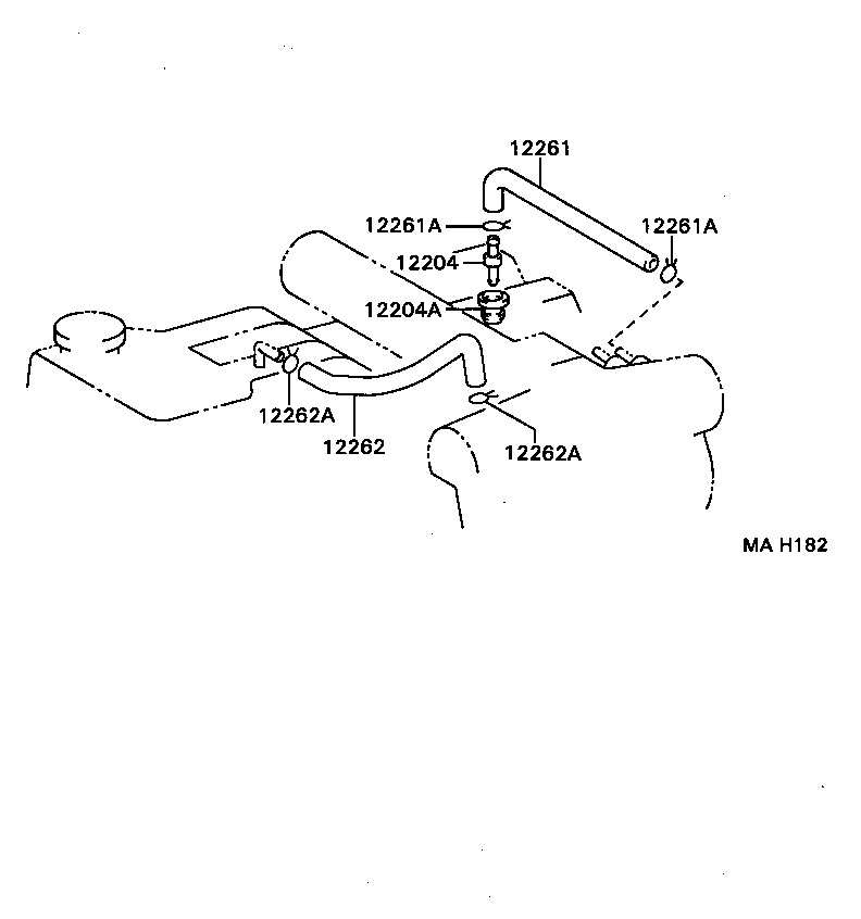 12229-67050 PIPE, VENTILATION product image