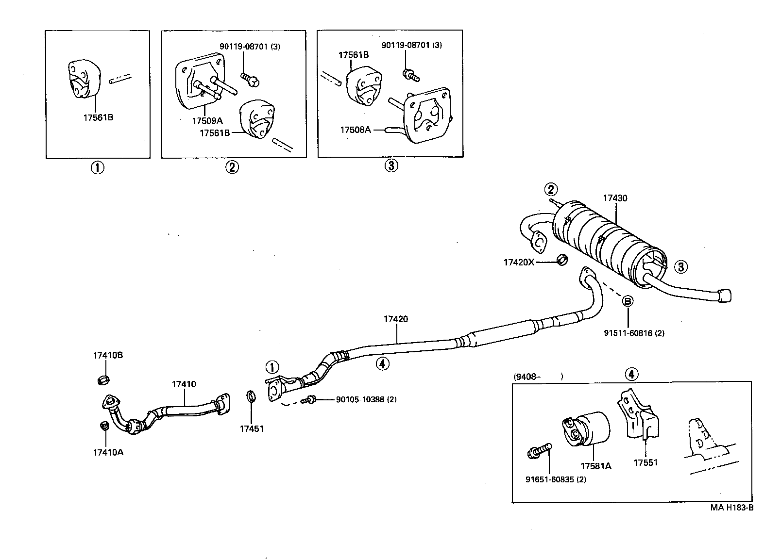 17410-7A331 PIPE ASSY, EXHAUST, FRONT product image
