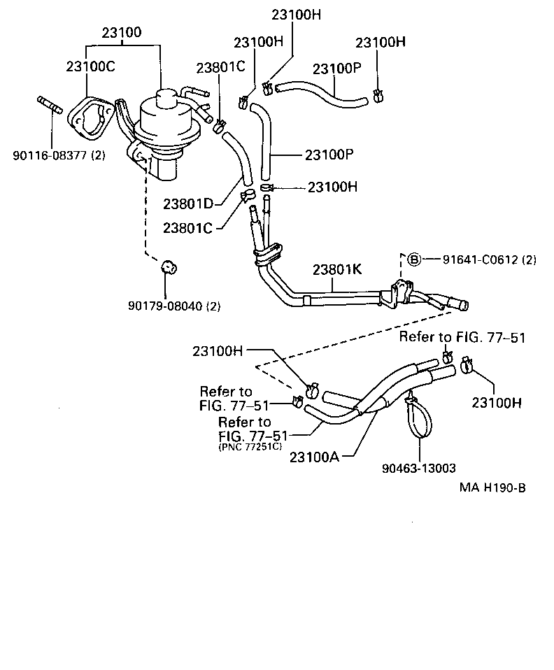23100-79095 PUMP ASSY, FUEL product image