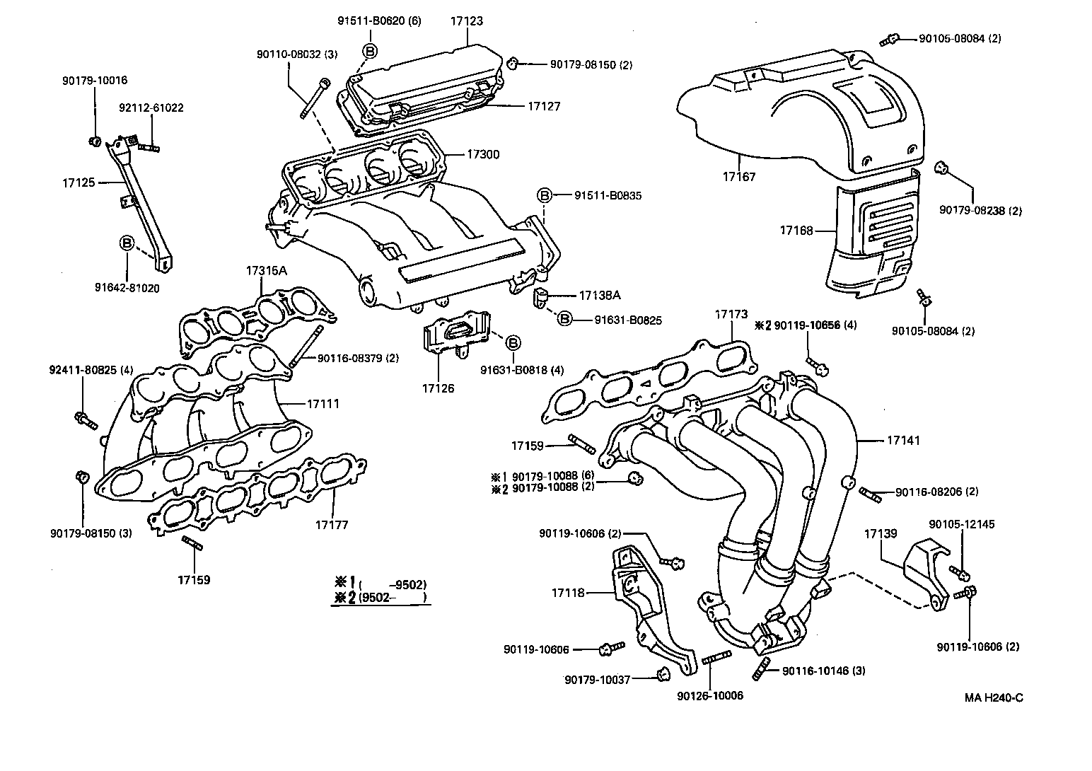 17118-88364 STAY, MANIFOLD product image
