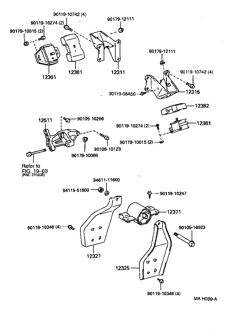 12501-58020 BRACKET, ALTERNATOR, NO.1 product image