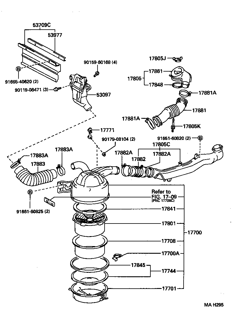 17700-56490 CLEANER ASSY, AIR product image