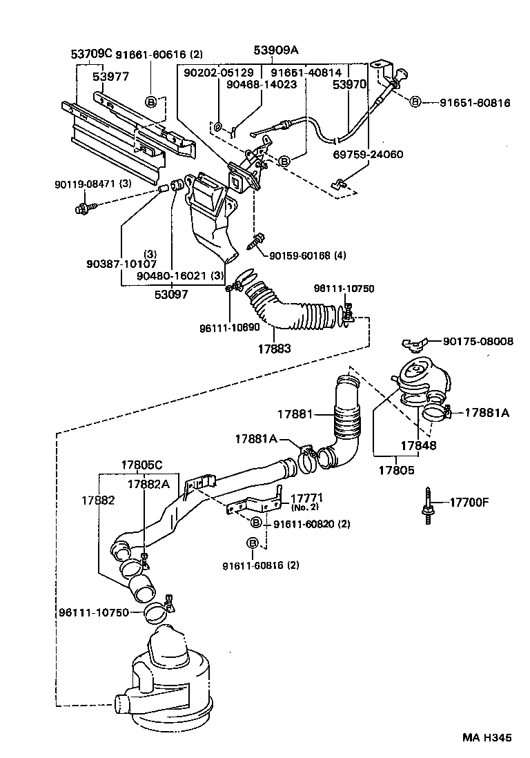 17700-54530 CLEANER ASSY, AIR product image