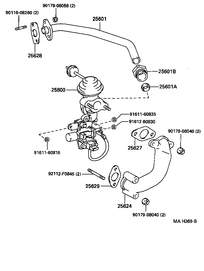 25800-54160 VALVE ASSY, ELECTRIC EGR CONTROL product image