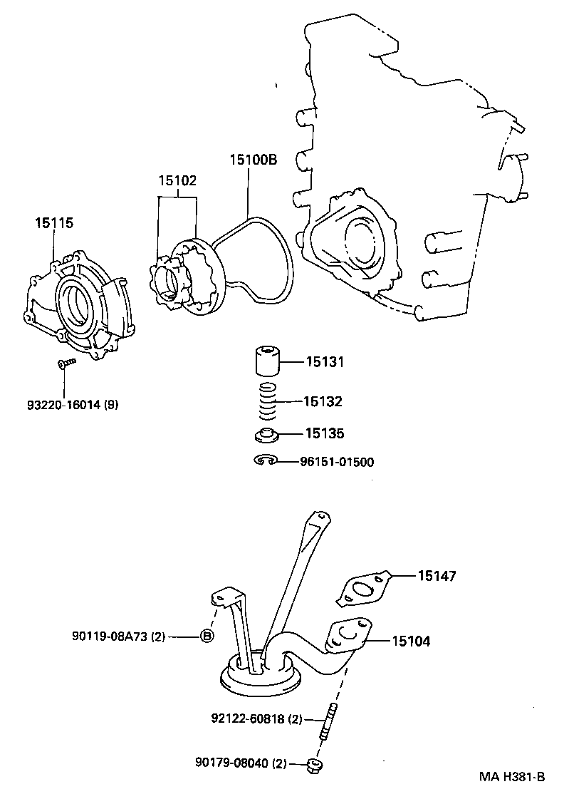 15103-75010 ROTOR SET, OIL PUMP product image