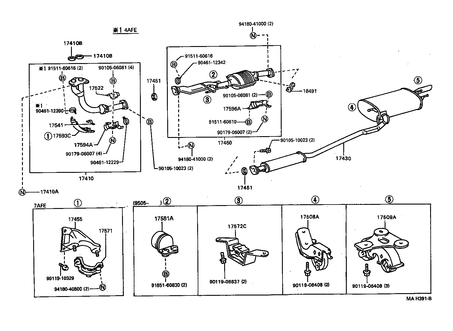 17430-6A030 PIPE ASSY, EXHAUST, TAIL product image