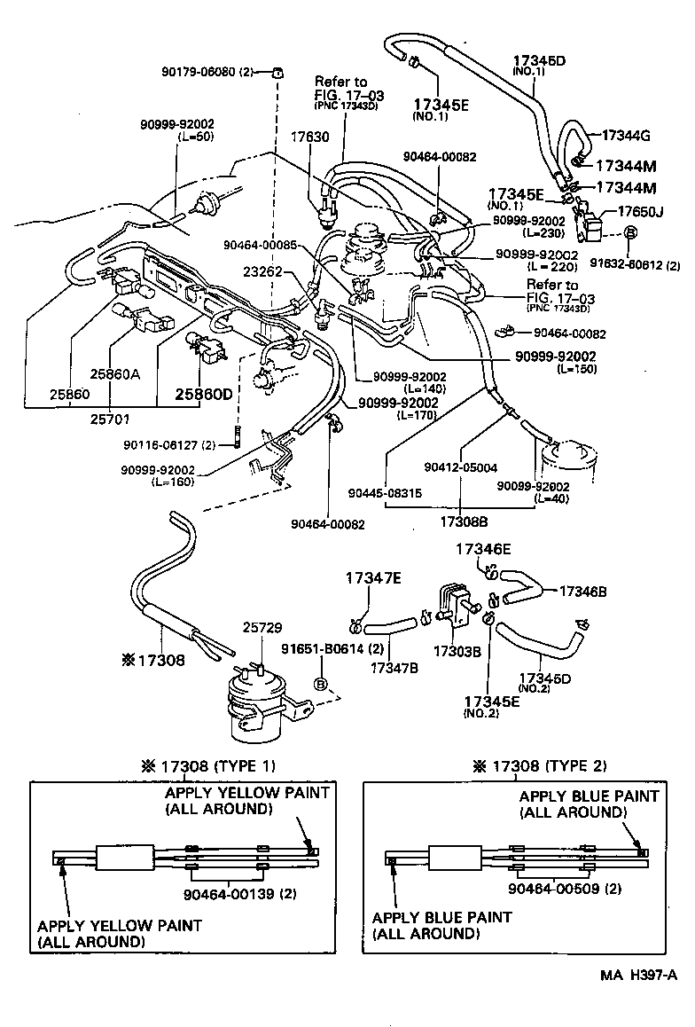 Toyota 90467-16003 CLAMP OR CLIP(FOR AIR HOSE, NO.5)
