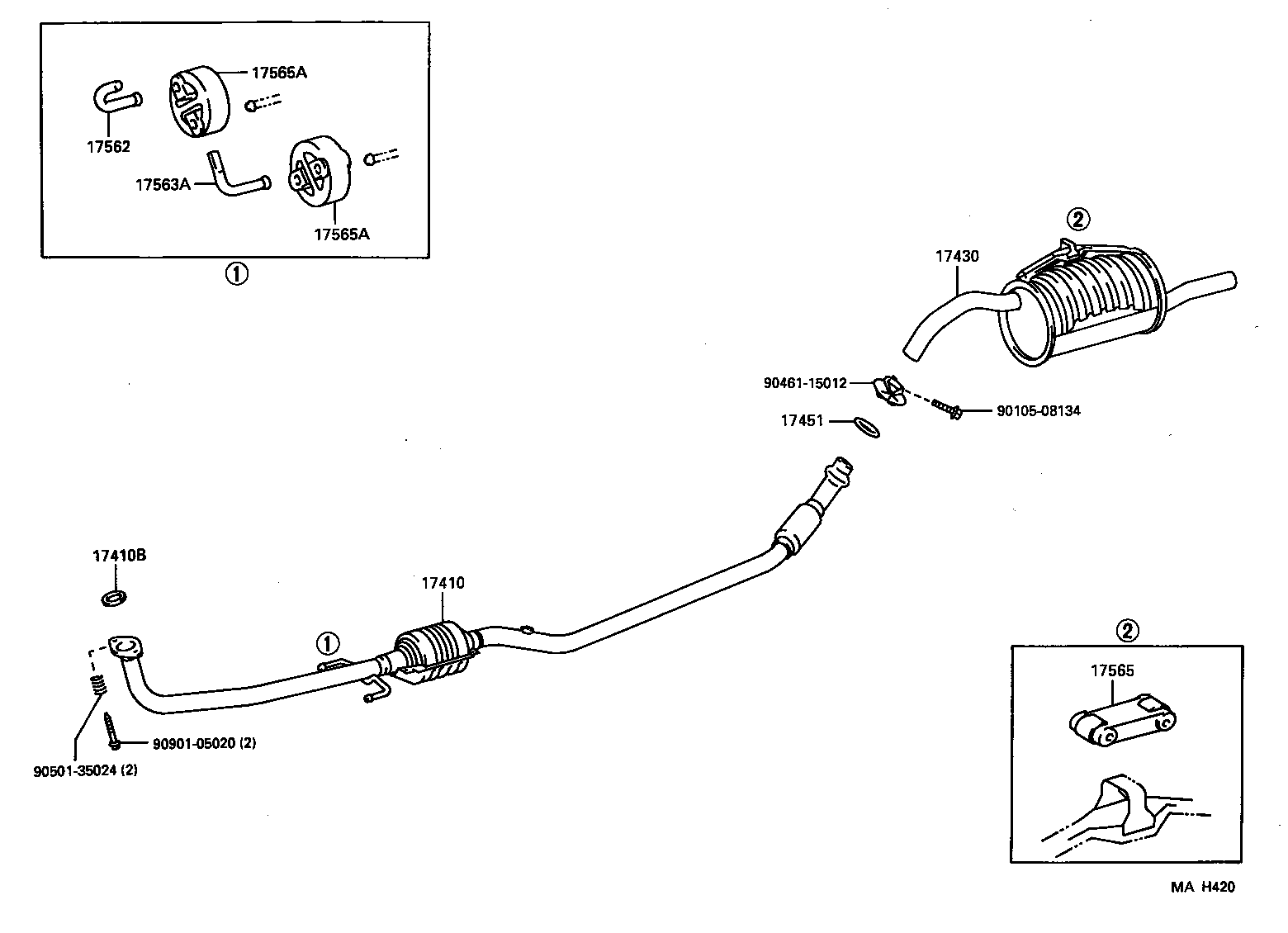 17430-11790 PIPE ASSY, EXHAUST, TAIL product image