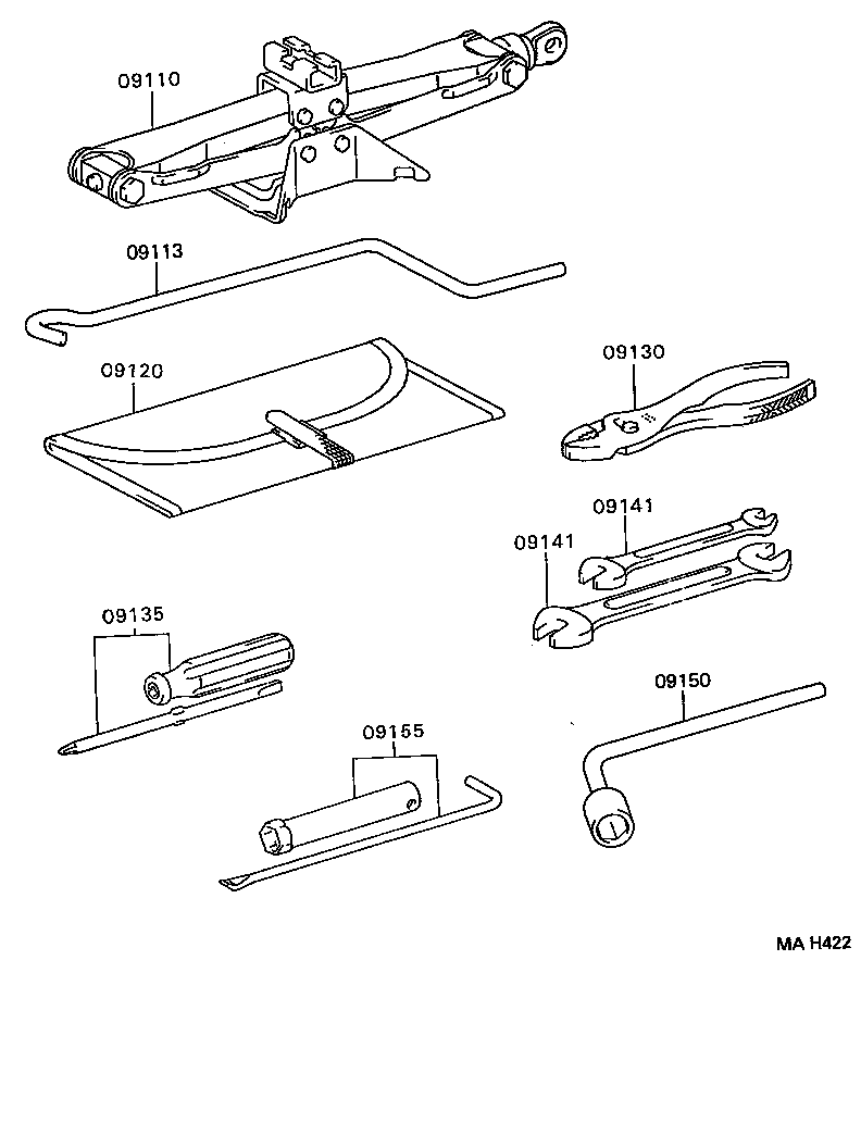 09110-16030 JACK ASSY product image