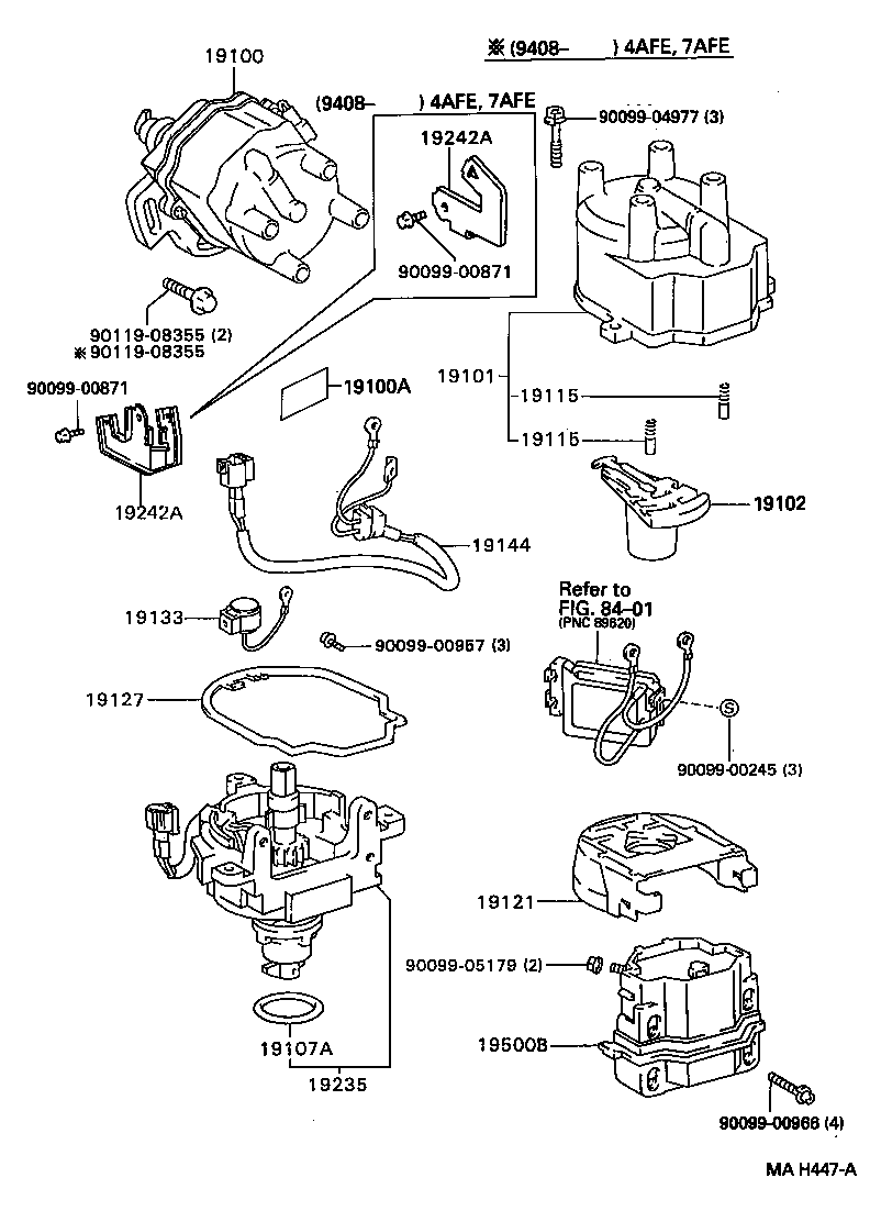 19050-16020 DISTRIBUTOR ASSY product image