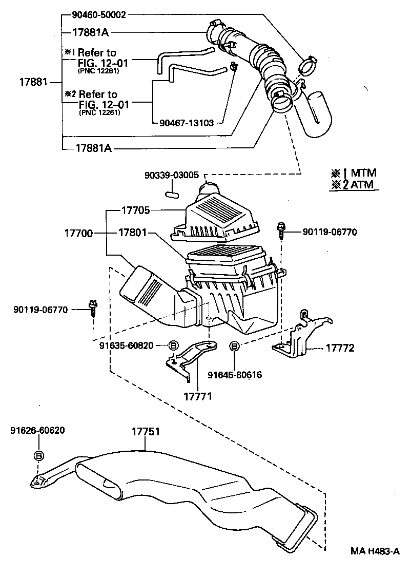 17700-11880 CLEANER ASSY, AIR product image