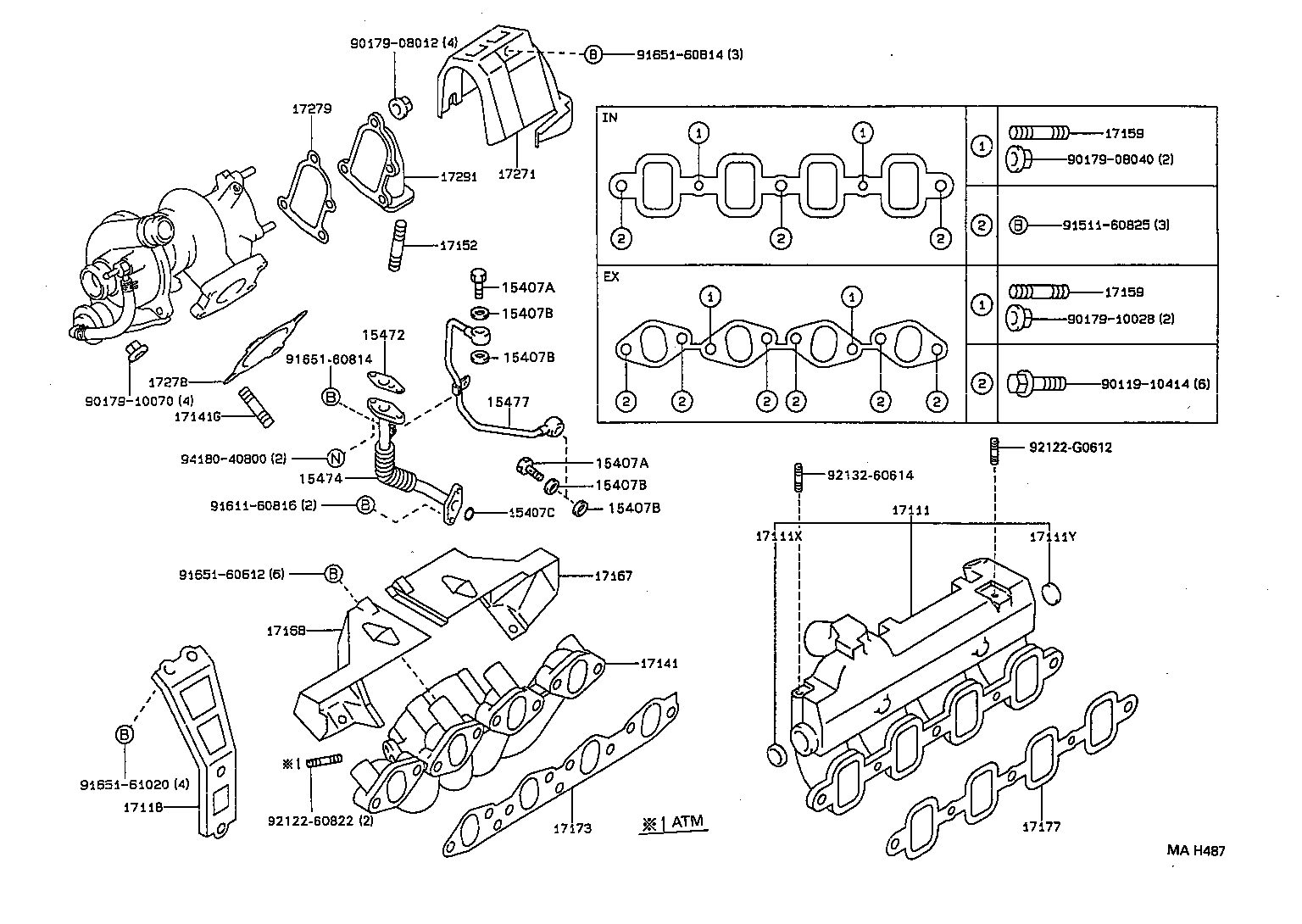 17101-55071 MANIFOLD, INTAKE product image