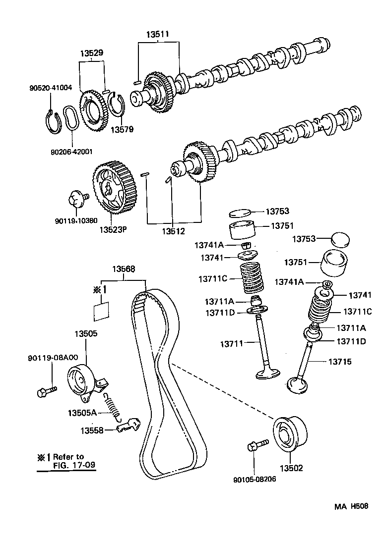 13501-11050 CAMSHAFT product image