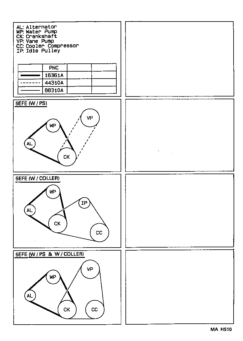 99364-80940 BELT, V(FOR VANE PUMP) product image