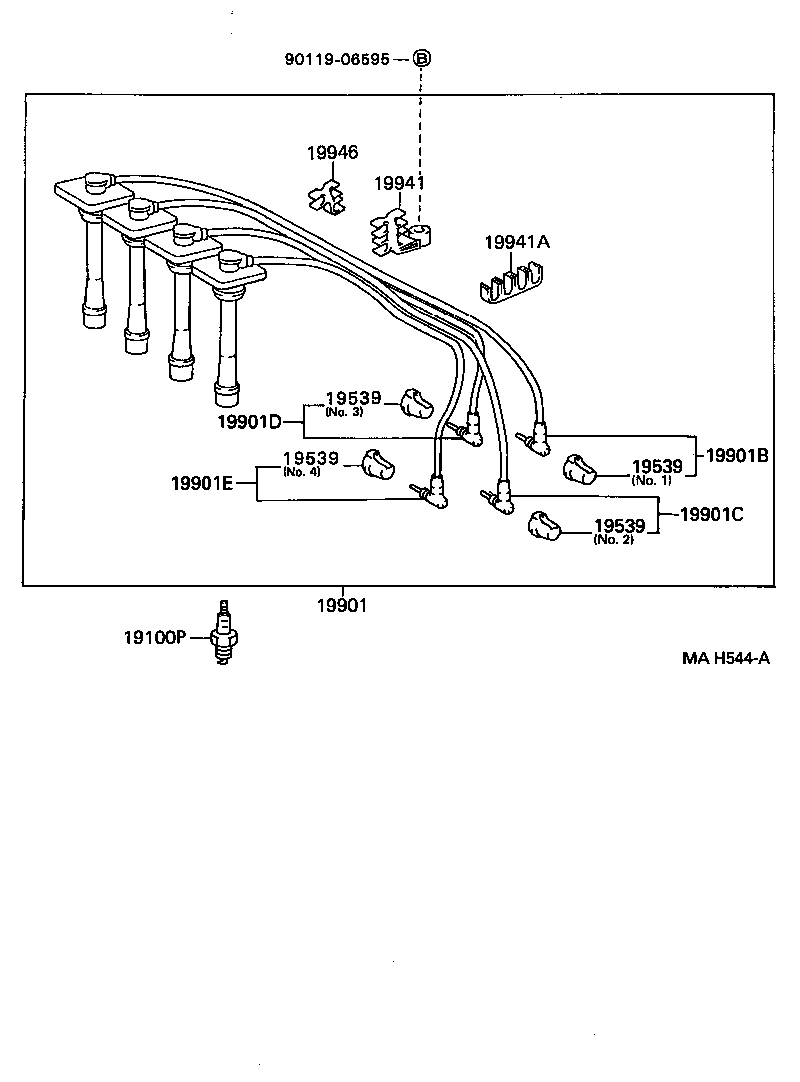 19539-11030 HOLDER, RESISTIVE CODE, NO.4 product image