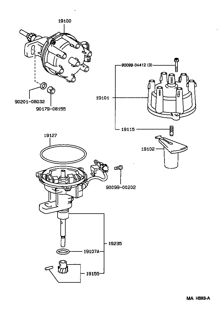 19235-73050 HOUSING, DISTRIBUTOR product image