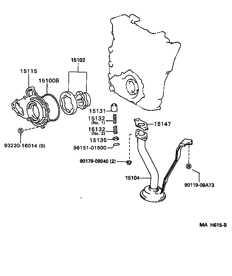 Toyota 15147-75020 GASKET, OIL STRAINER