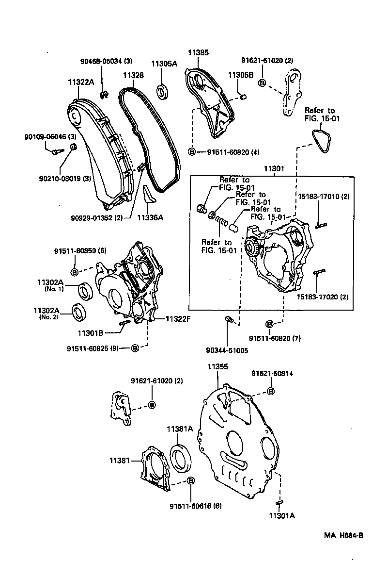 11322-17020 COVER, TIMING GEAR, NO.2 product image