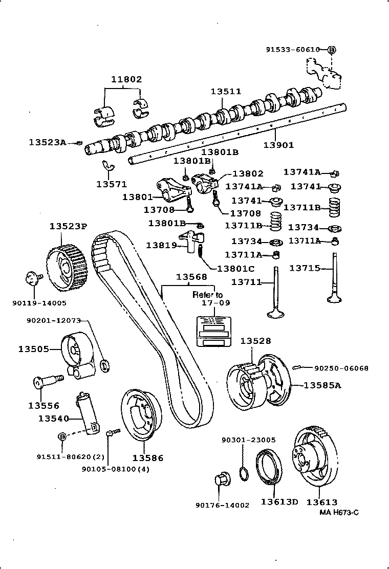 13708-17010 SCREW SUB-ASSY, VALVE ADJUSTING product image