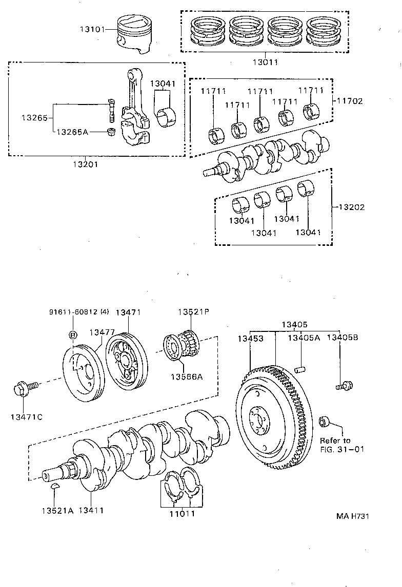 13104-14010 PISTON SUB-ASSY, W/PIN product image