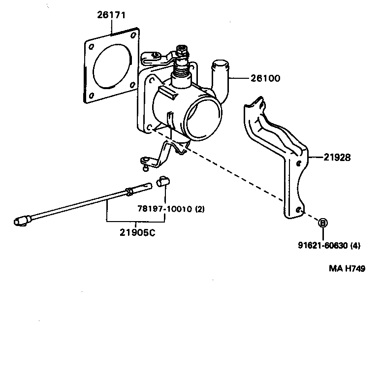 26171-56050 GASKET, VENTURI product image