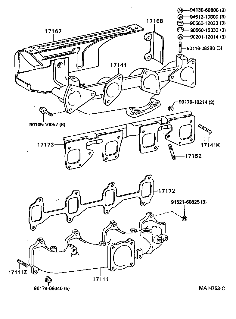 17101-48010 MANIFOLD, INTAKE product image