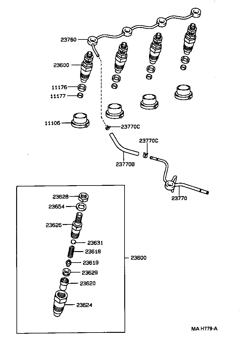 11176-17020 SEAT, INJECTION NOZZLE product image
