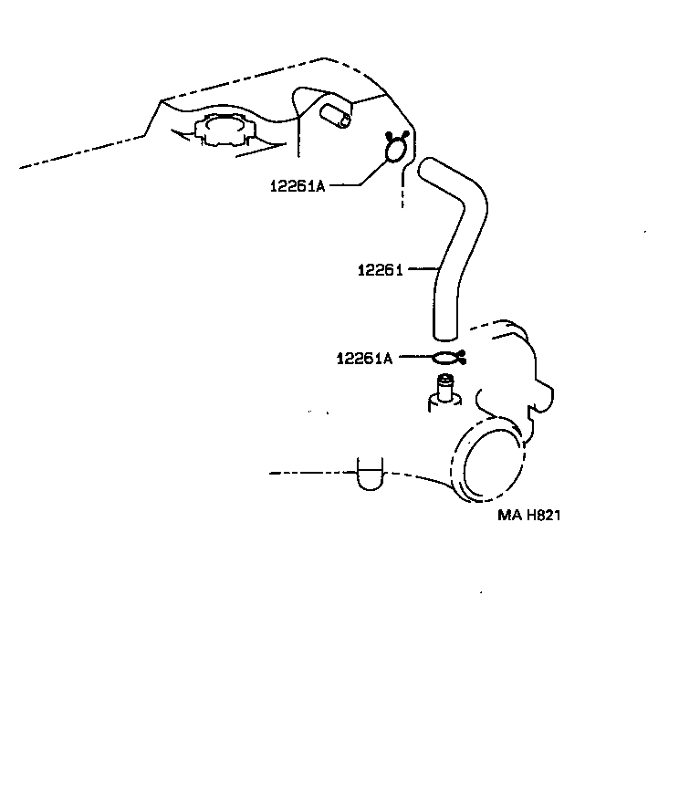 12251-54010 CLAMP, VENTILATION TUBE product image