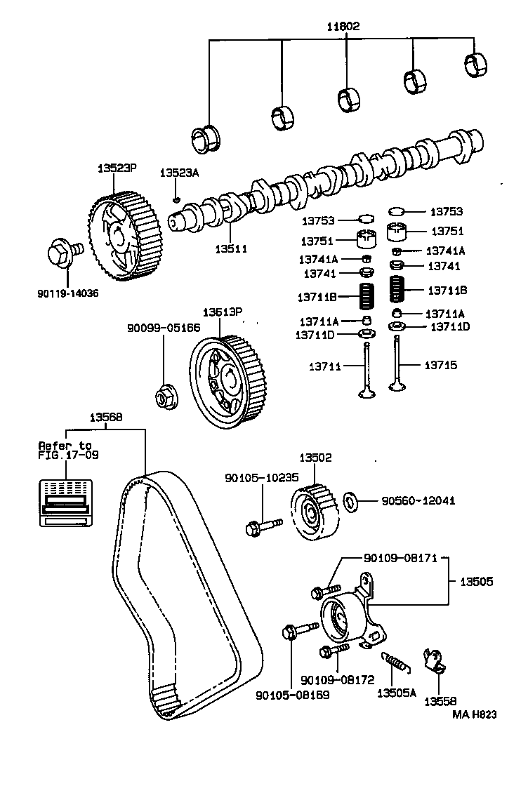 13501-54070 CAMSHAFT product image