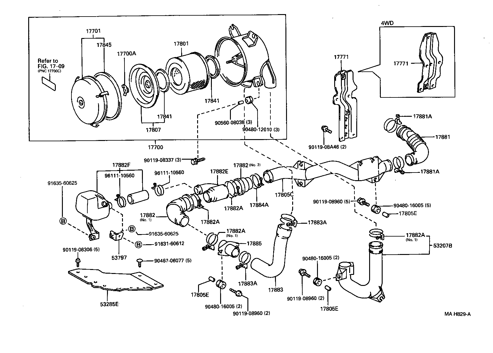 17700-75210 CLEANER ASSY, AIR product image