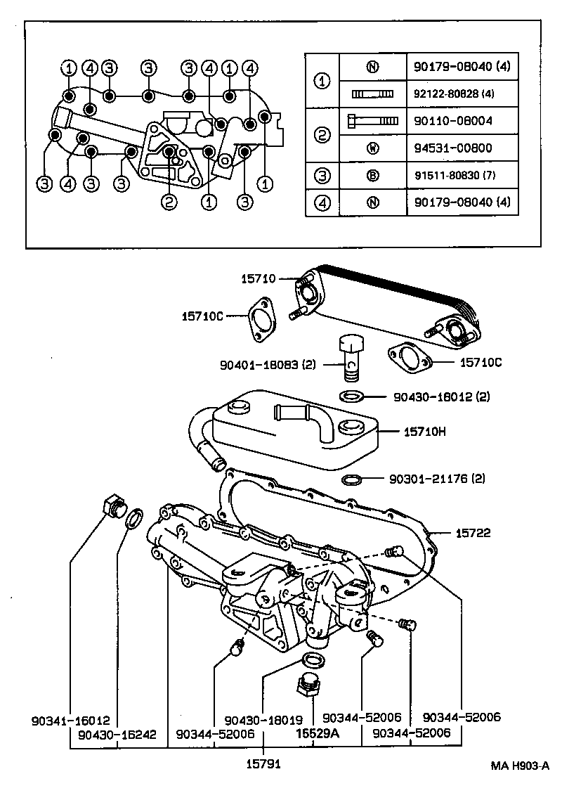 15725-89101 GASKET, OIL COOLER COVER product image