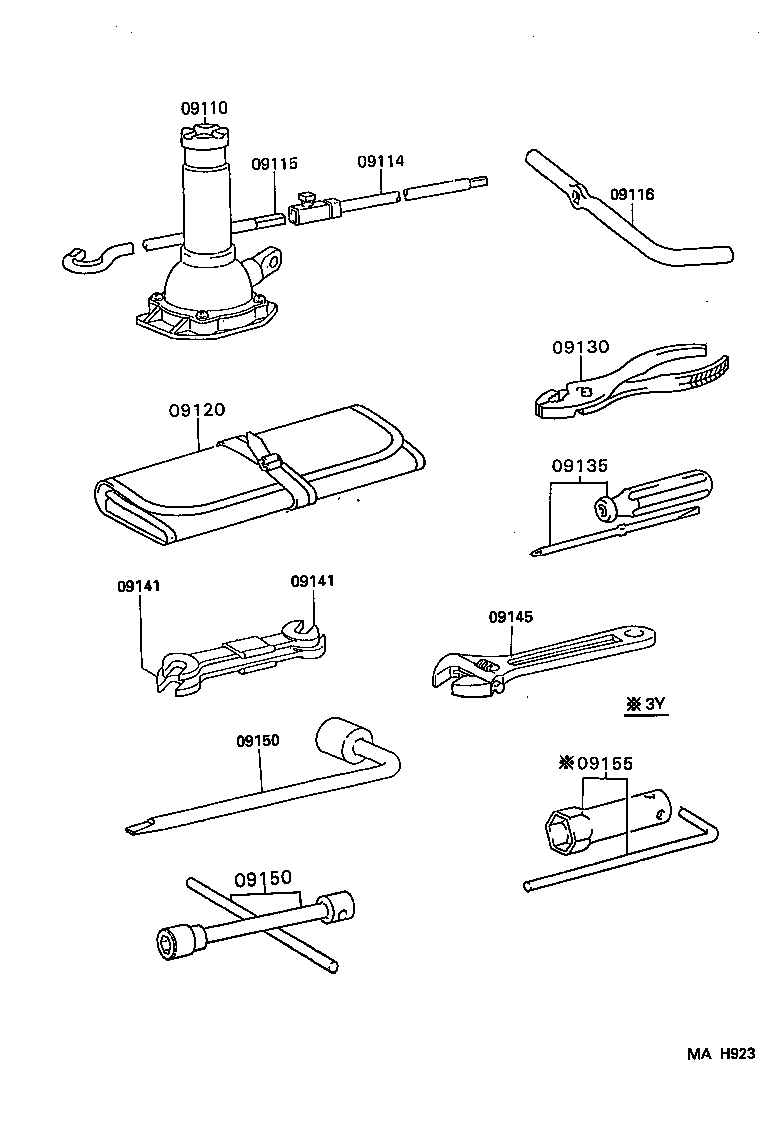 09110-25110 JACK ASSY product image