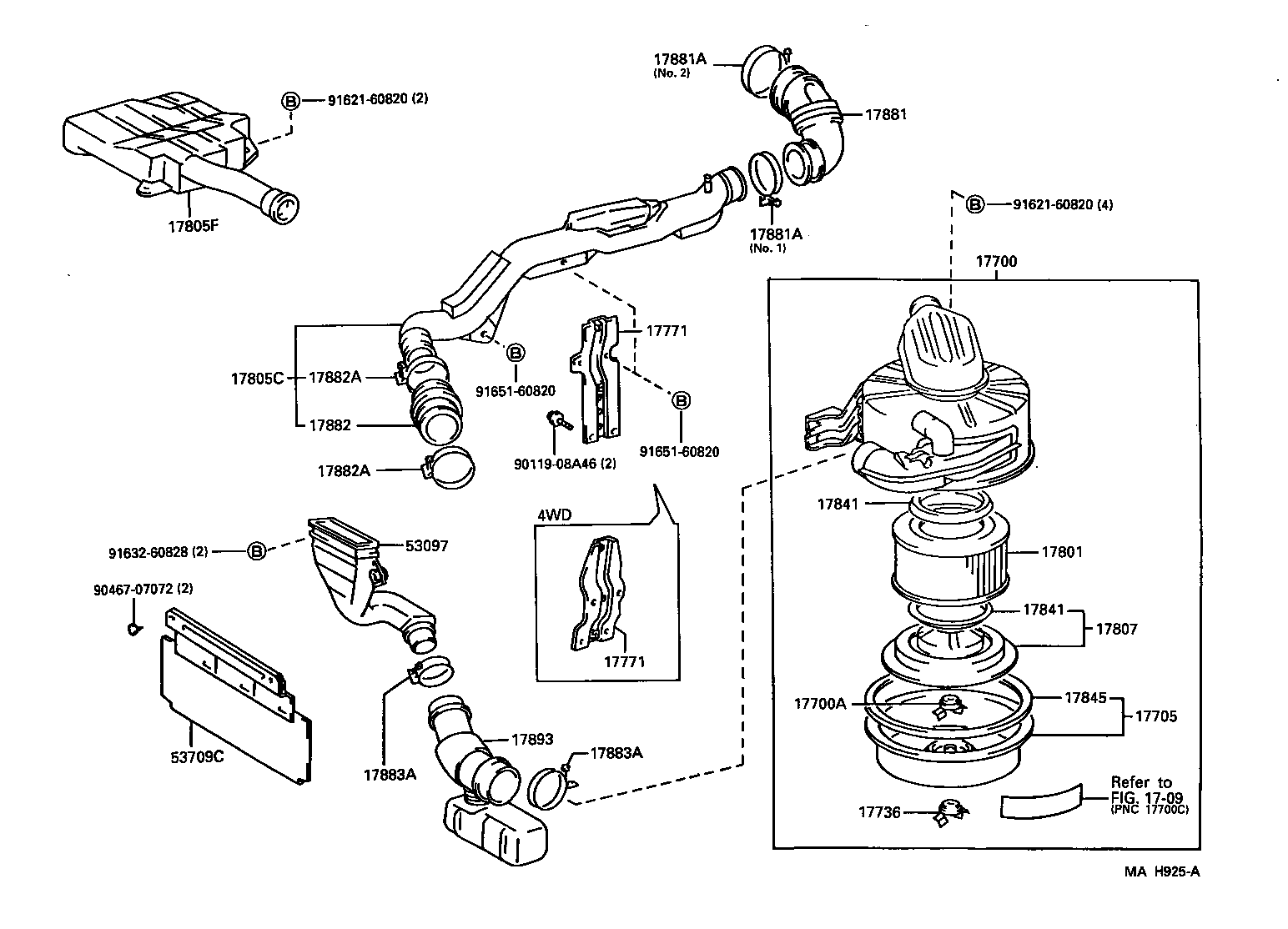 17700-54790 CLEANER ASSY, AIR product image