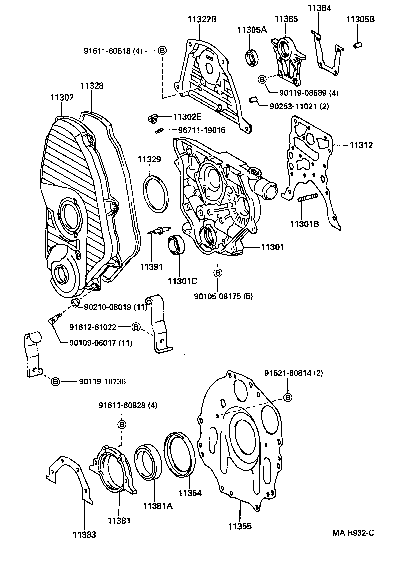 11312-54030 GASKET, FRONT END PLATE product image