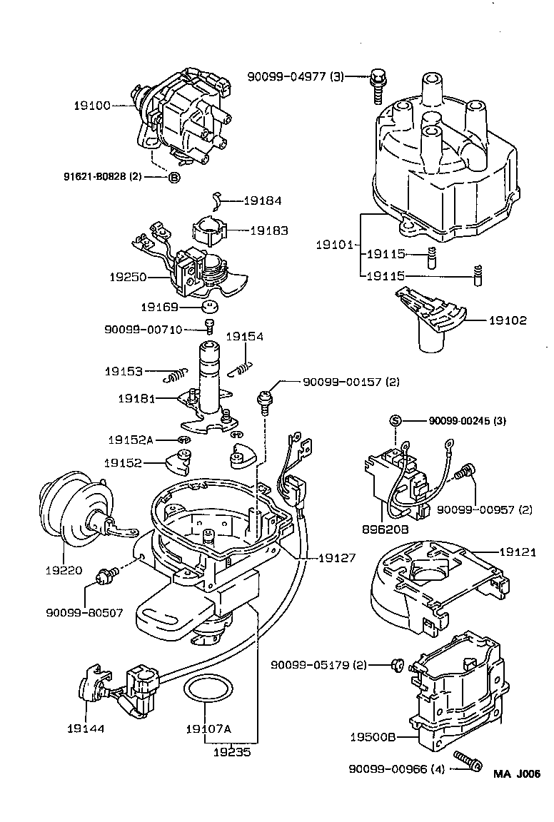 19020-02010 DISTRIBUTOR ASSY product image