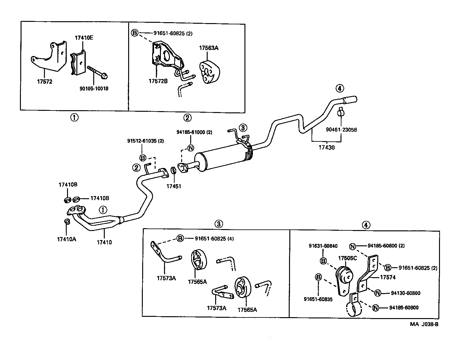 17430-5D060 PIPE ASSY, EXHAUST, TAIL product image