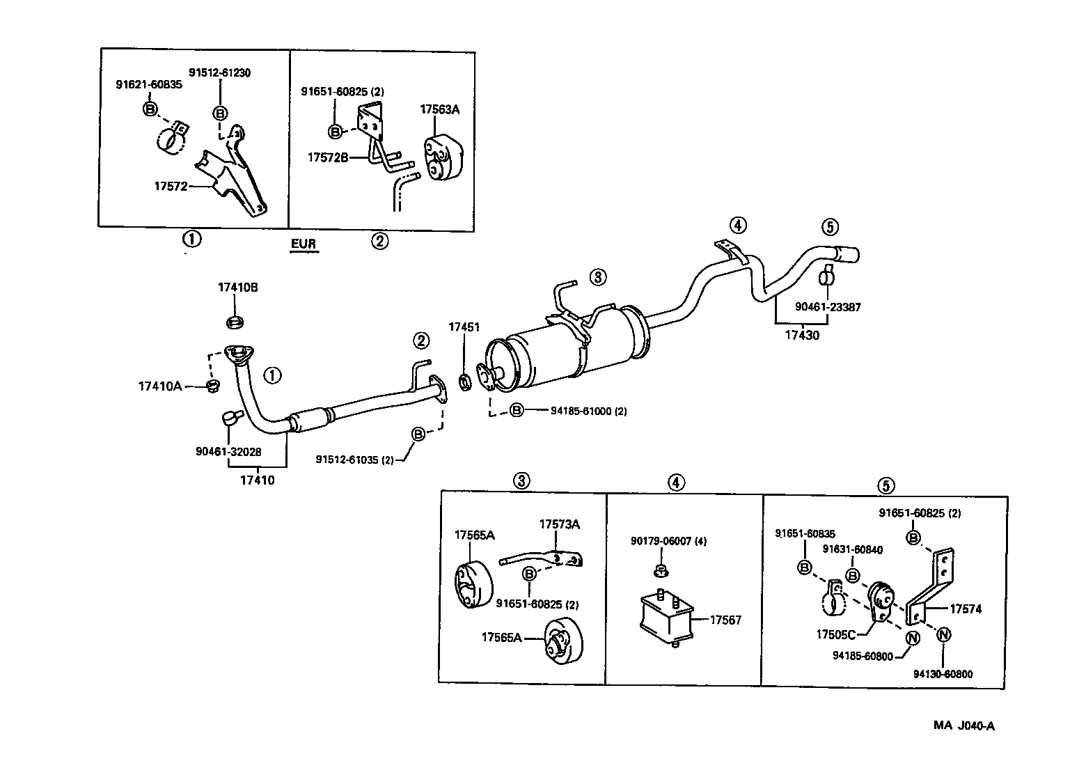 17430-5B661 PIPE ASSY, EXHAUST, TAIL product image