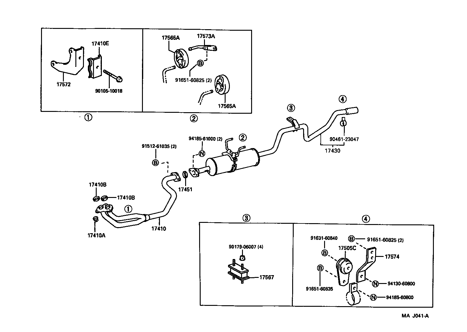 17430-5B661 PIPE ASSY, EXHAUST, TAIL product image