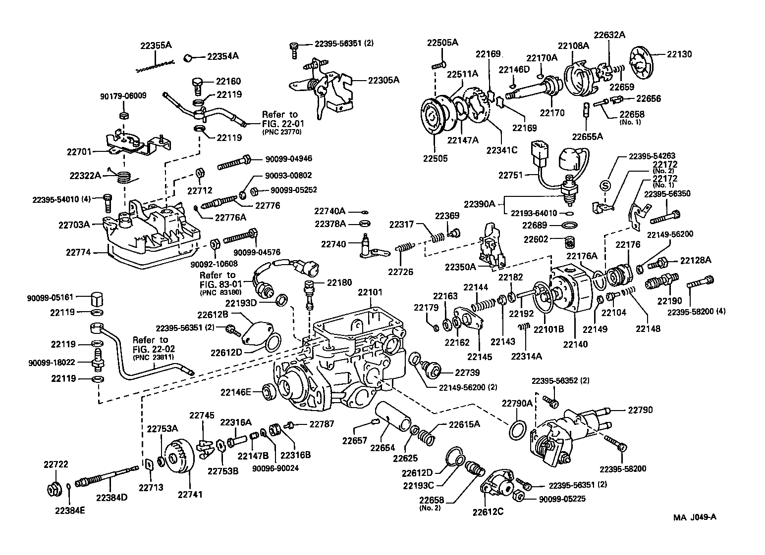 22101-5B520 HOUSING SUB-ASSY, INJECTION PUMP product image