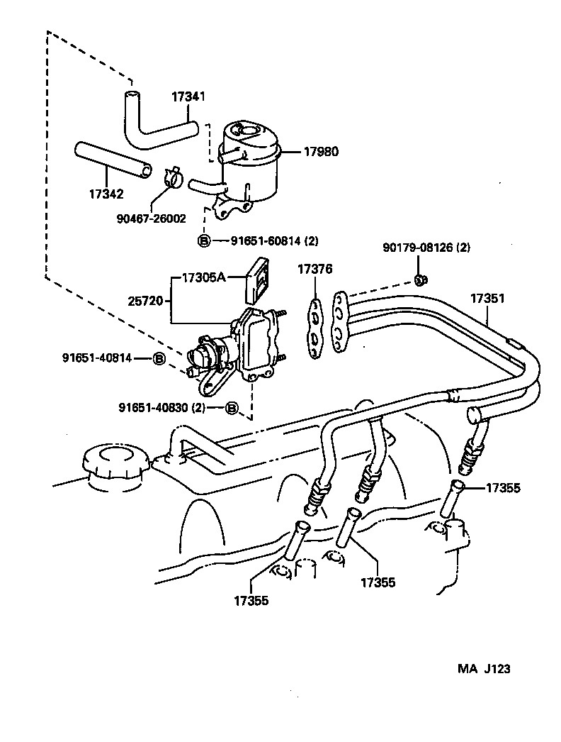 25720-73010 VALVE ASSY, ELECTRIC AIR CONTROL product image