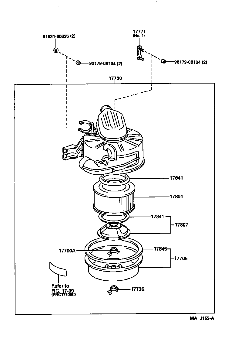 17700-54751 CLEANER ASSY, AIR product image