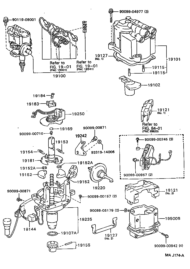 19030-73080 DISTRIBUTOR ASSY product image
