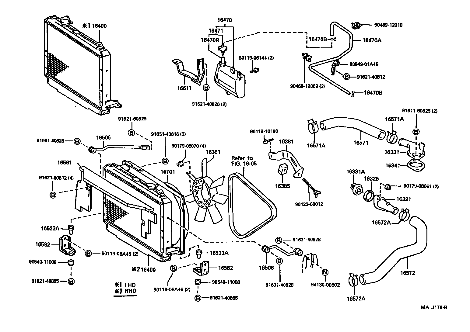 16381-54061 BAR, FAN BELT ADJUSTING product image