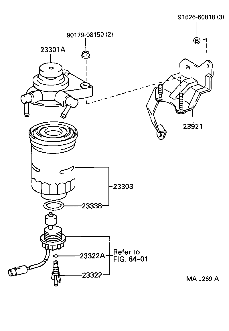 23921-35110 SUPPORT, FUEL FILTER product image