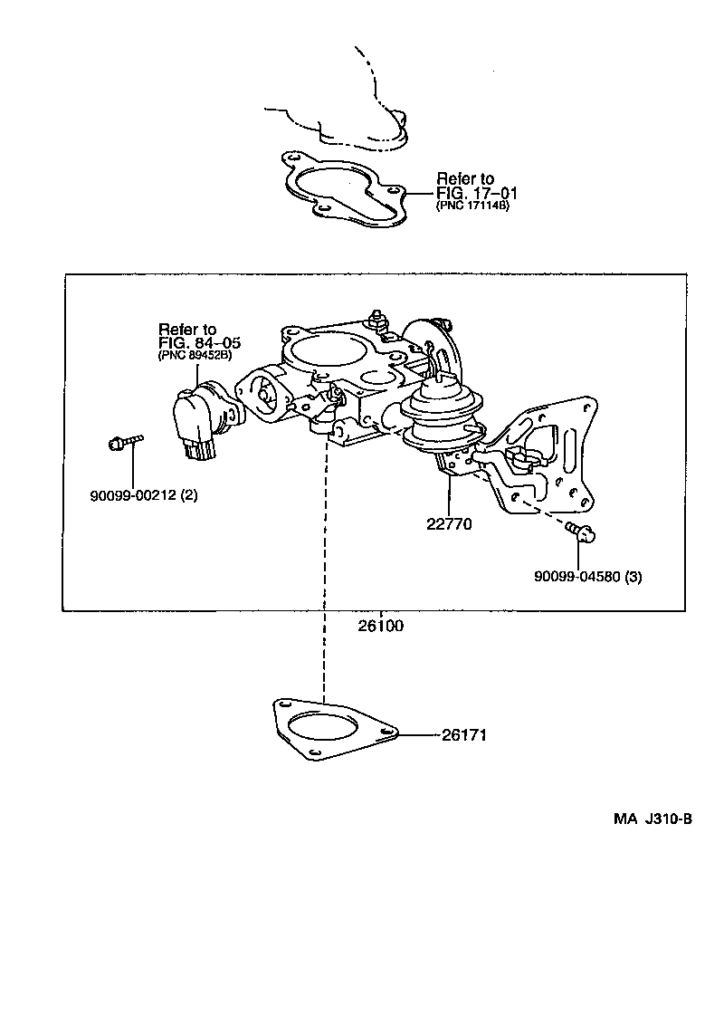 26100-67010 VENTURI ASSY product image