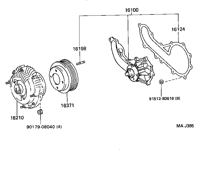 16210-67020 COUPLING ASSY, FLUID product image