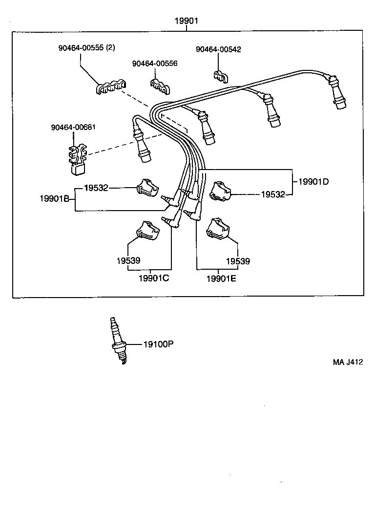 90919-04044 RESISTOR, IGNITION COIL product image