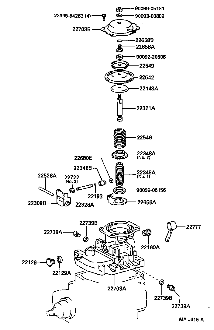 22140-5B460 HEAD SUB-ASSY, DISTRIBUTIVE PUMP product image