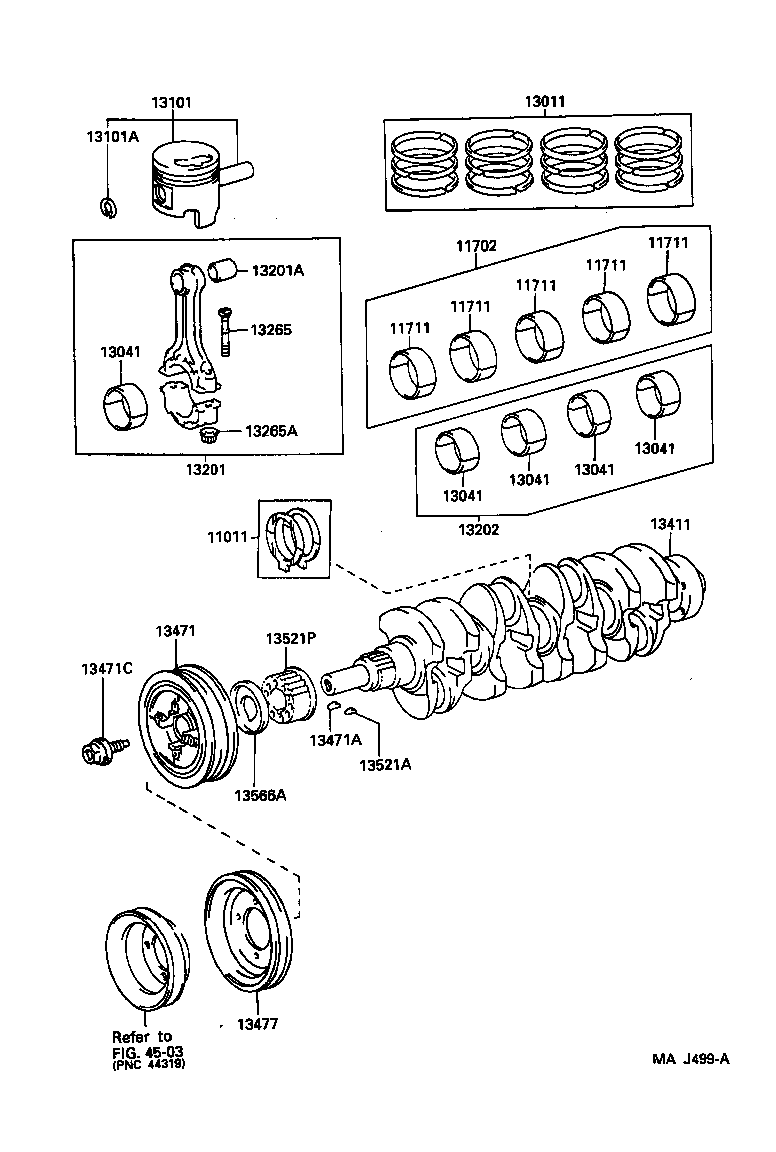 13201-79156 ROD SUB-ASSY, CONNECTING product image